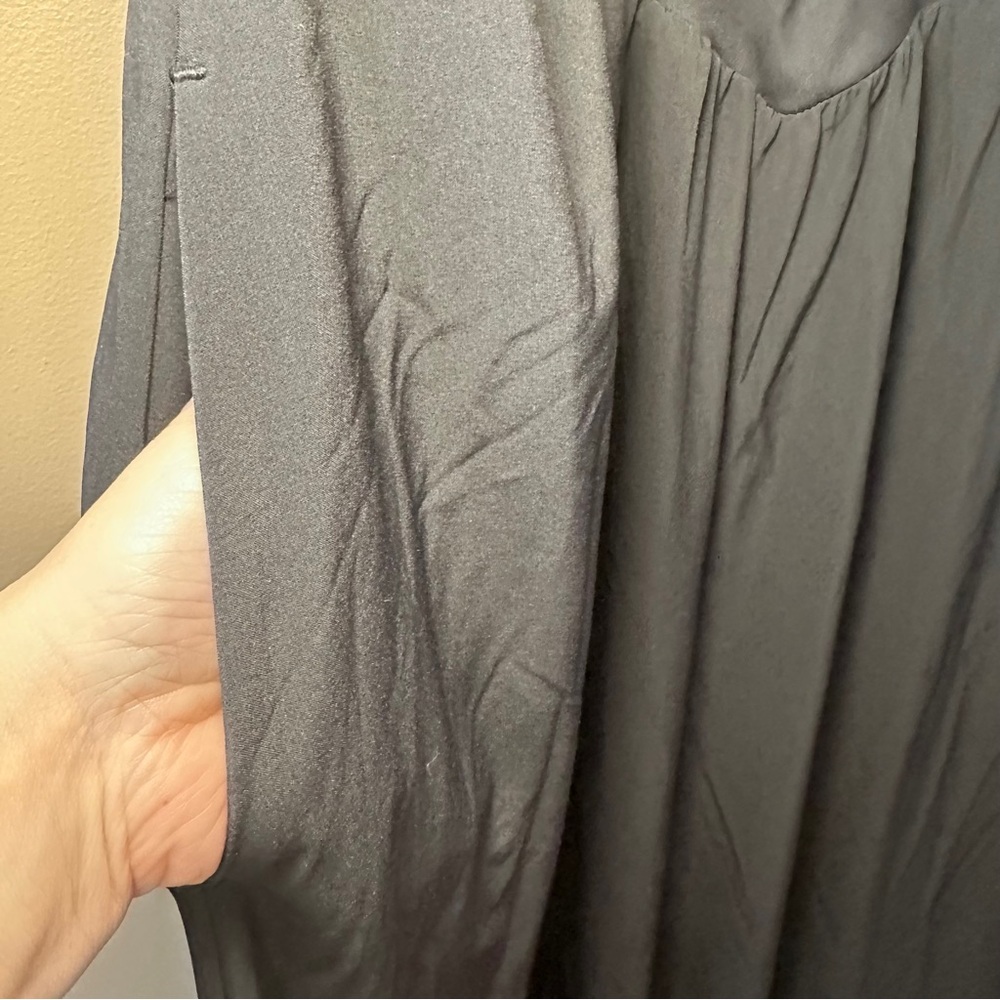 Halara Black Sleeveless Maxi Dress, Built-in Bra, Comfy, Sporty, Active - Picture 6 of 10